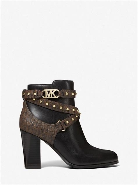 michael kors kincade slouch boot|Kincaid Studded Logo Trim Ankle Boot .